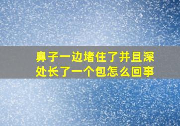 鼻子一边堵住了并且深处长了一个包怎么回事