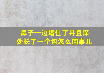 鼻子一边堵住了并且深处长了一个包怎么回事儿