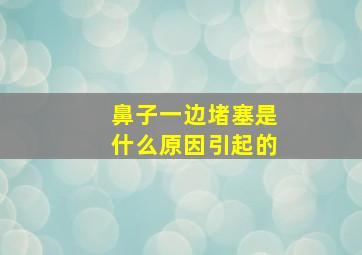 鼻子一边堵塞是什么原因引起的