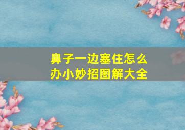 鼻子一边塞住怎么办小妙招图解大全