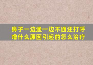 鼻子一边通一边不通还打呼噜什么原因引起的怎么治疗