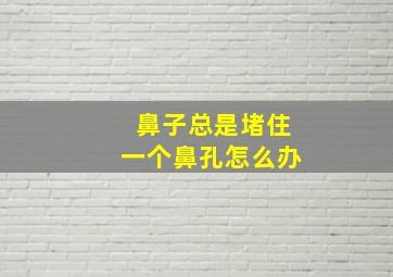 鼻子总是堵住一个鼻孔怎么办